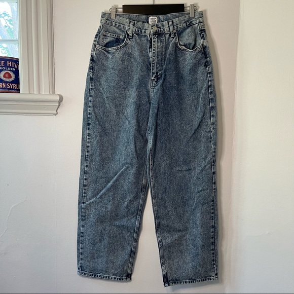 UO BDG high-rise baggy acid wash medium wash jeans - Picture 3 of 7